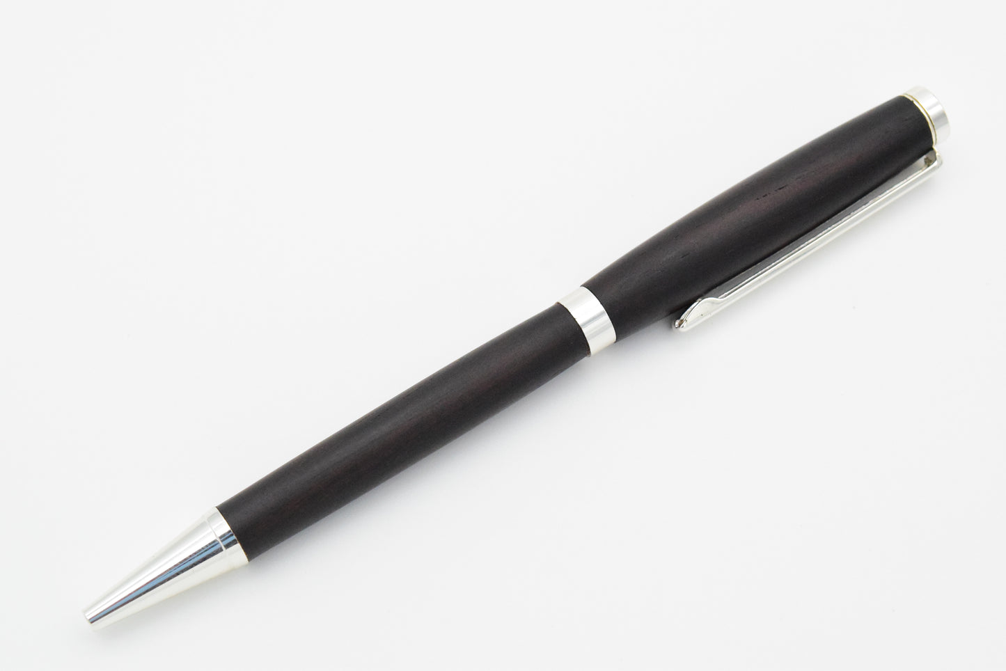 Slimline Pen African Blackwood (silver)